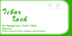 tibor koch business card